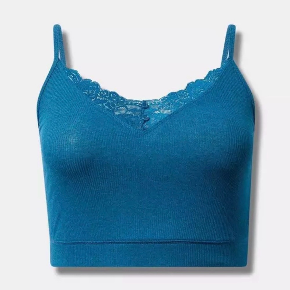 Torrid Super Soft Rib Lounge Crop Cami NWT Plus Size 4X